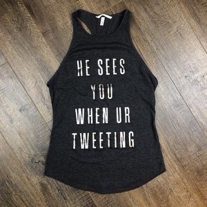 Victoria's Secret | Gray Racerback Tank Top Shirt